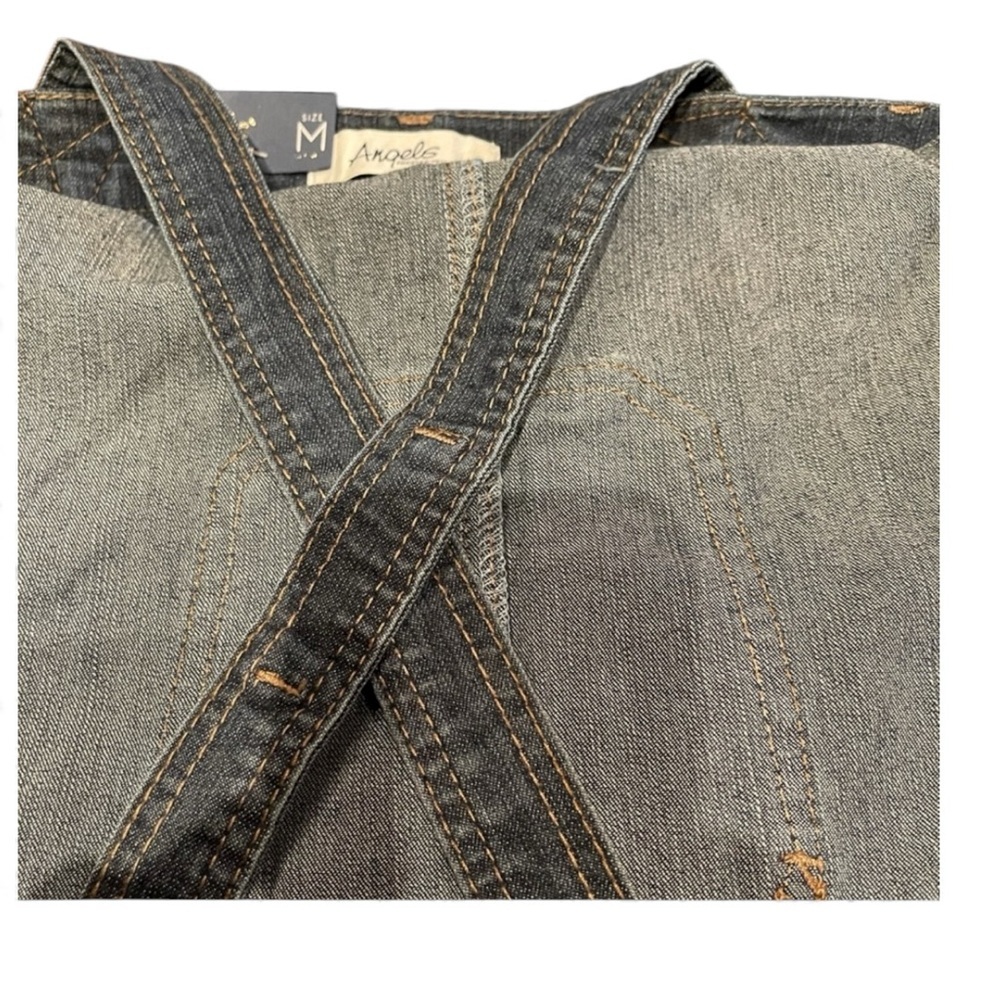 Angels Forever Young Blue Jean Overalls Medium NWT Signature Denim Bibs - Picture 3 of 12